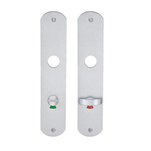 Langt Skilt 46x220mm Børstet Krom Beslagsboden B896KM