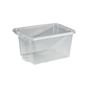 Storage Box 33L Transparent, 8pcs, Nordiska Plast