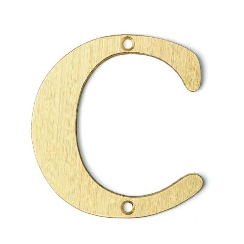 Bokstav C MP1 78mm Mattborstad Mässing Bårebo 861222