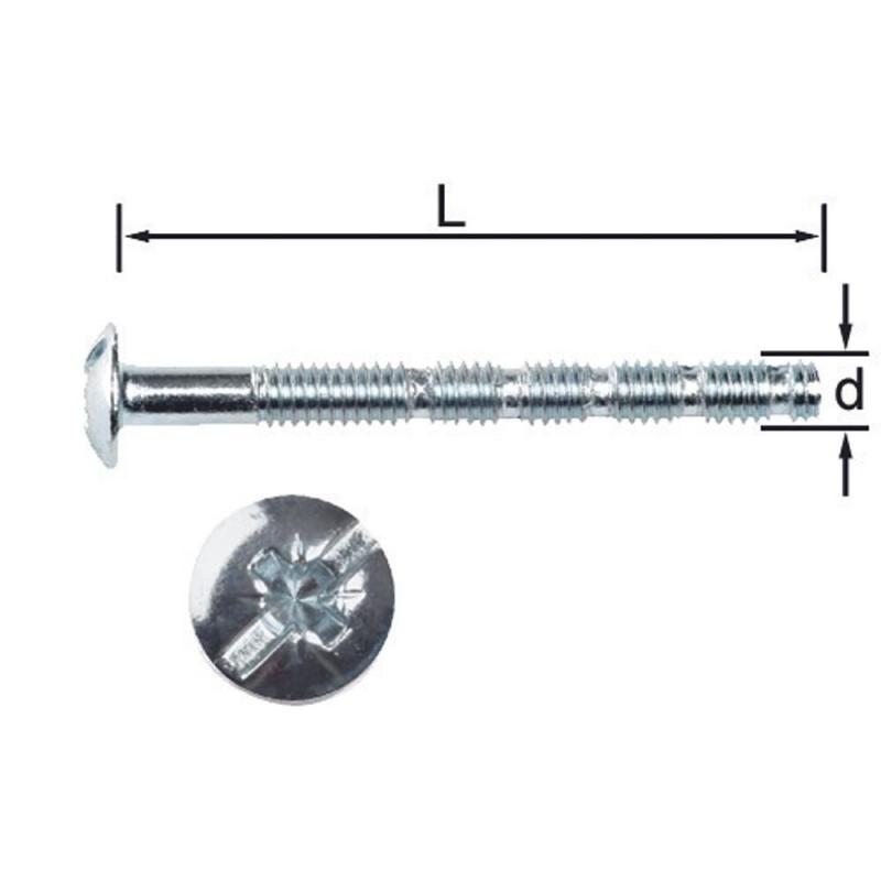 Handtagsskruv FZB 4x40mm 10st Bårebo 862340