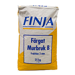MURBRUK B VITGRÅ 0-3MM 40X25KG