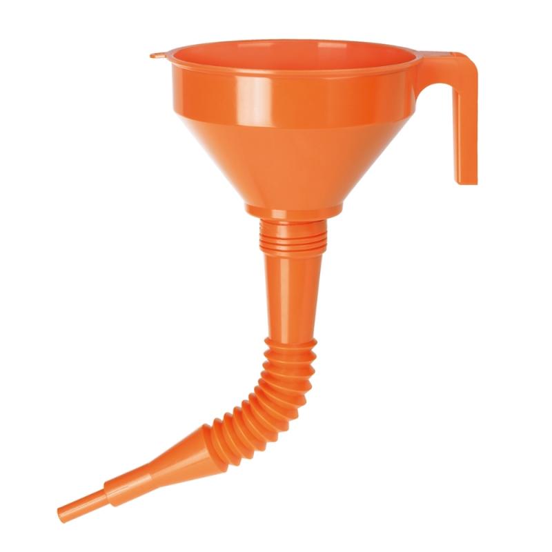Plasttragt 160mm Med Flexrør Orange Pressol
