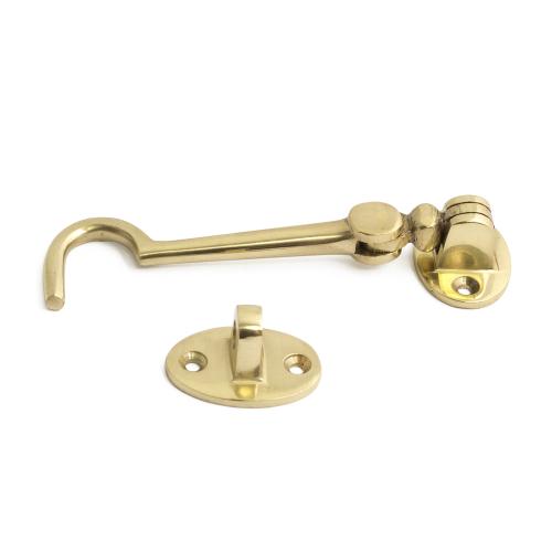 Kabinelås 7410, 100mm Poleret Messing, Habo 22392