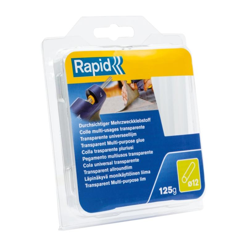 Limstift Transparent 12mm 14st Rapid