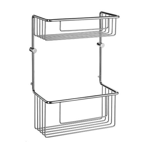 Dobbelt Brusekurv Sideline Poleret Krom Smedbo DK1031