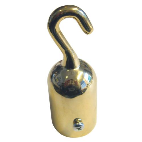 Endebeslag Med Krog 36mm Messing Teufelberger