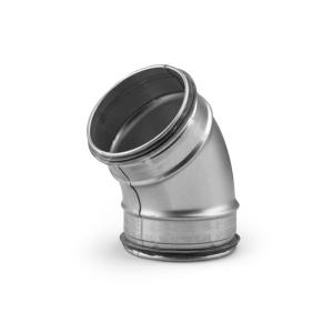 RörBöj Galvaniserad 45° 160mm Silver Fresh