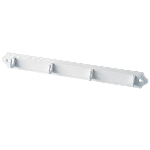 Handdukshängare 124 4-Krokar Vitlackerad 5st Bårebo 658260