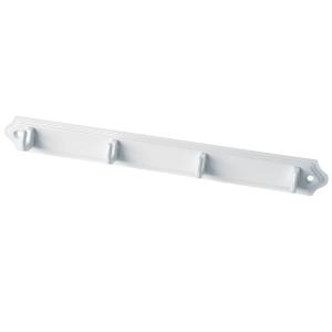 Håndklædeholder 124 4-Kroge Hvidlakeret 5stk Bårebo 658260