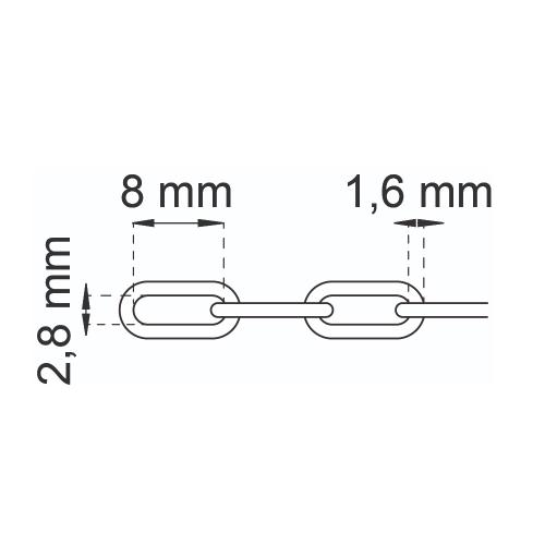 Kæde 700, 25m, Habo