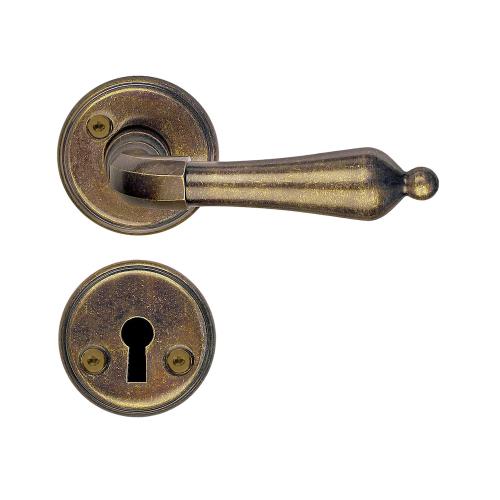 Indvendigt Dørhåndtag 98mm Antik Messingfinish Beslagboden B250ANS