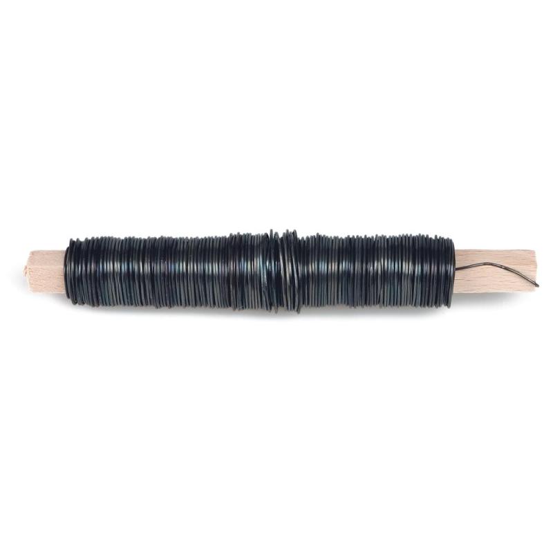 Spiraltråd 0,6mm Sort 2stkx10pakke ​Bårebo 252097