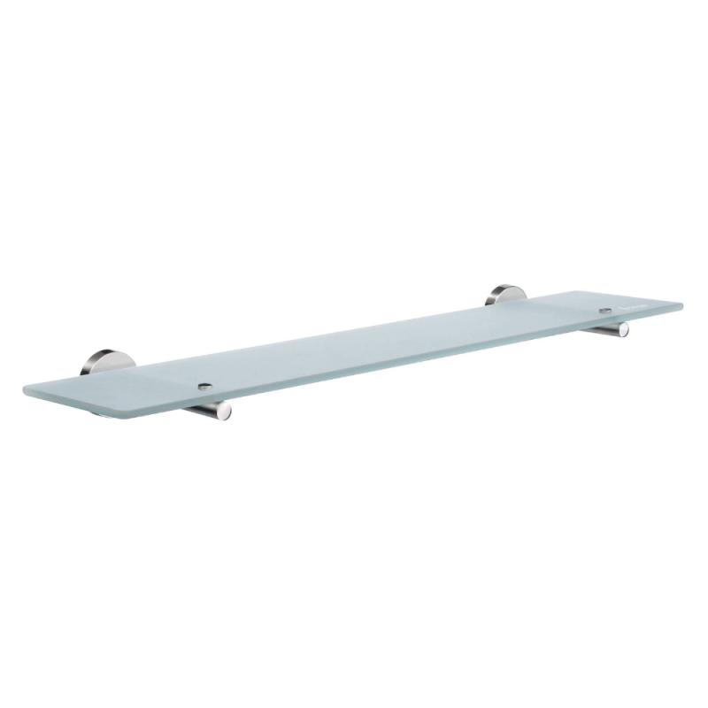 Badeværelseshylde I Frostet Glas Home 600mm Poleret Krom Smedbo HK347