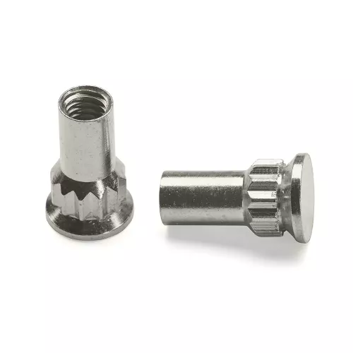 Topmøtrik 7 Messing Forniklet M4, 100stk, Habo 75010