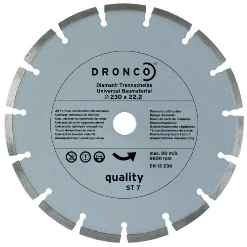 Diamantklinga 180x2x22,2mm Dronco