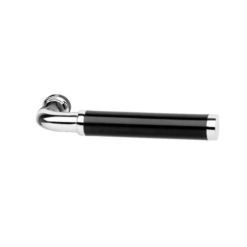 Door Handle 383, Black/Chrome, Habo 12951