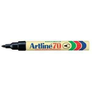 Marker Pen 70 Small, Black, 12pcs, Artline