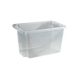 Storage Box 55L Transparent, 8pcs, Nordiska Plast