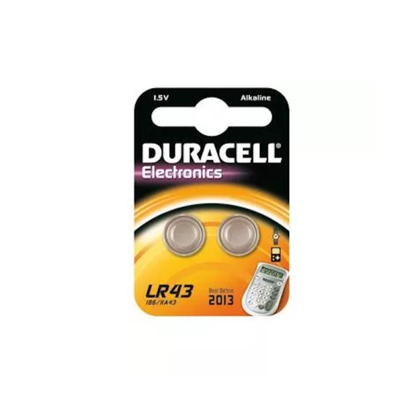 Batteri Alkalisk LR43 B2 1,5V 2stk Duracell