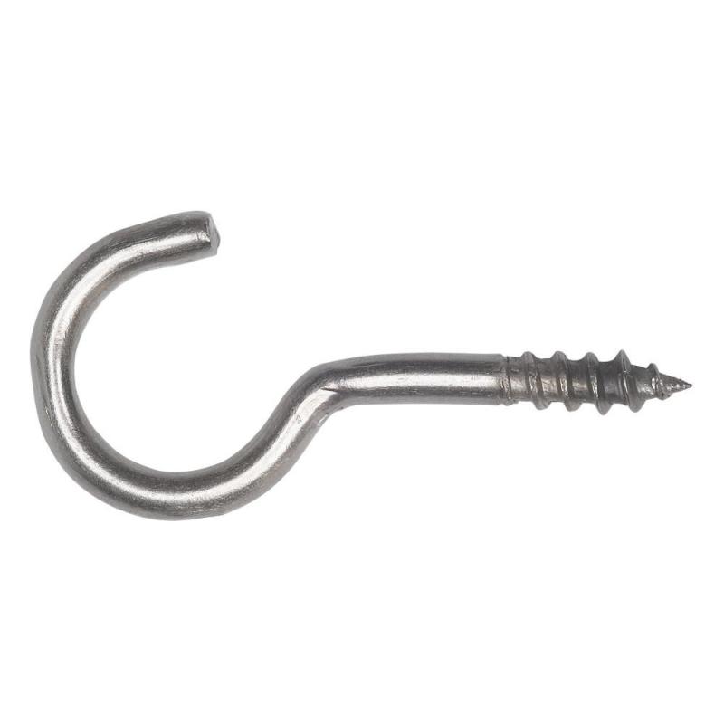 Skruekrog 50mm Rustfrit Stål A2 5stkx5pakker Bårebo 154405