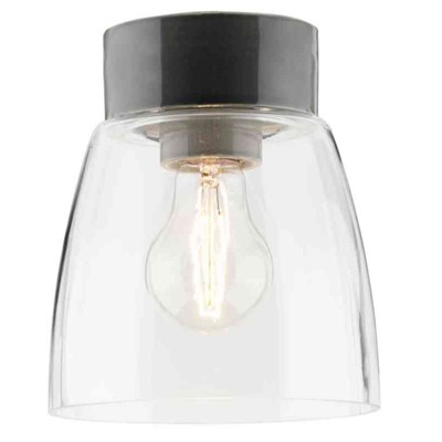 Porslinsarmatur IFÖ Klara Klarglas Grå sockel