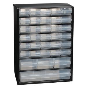 Assortment Cabinet, C9-34, Black, Raaco