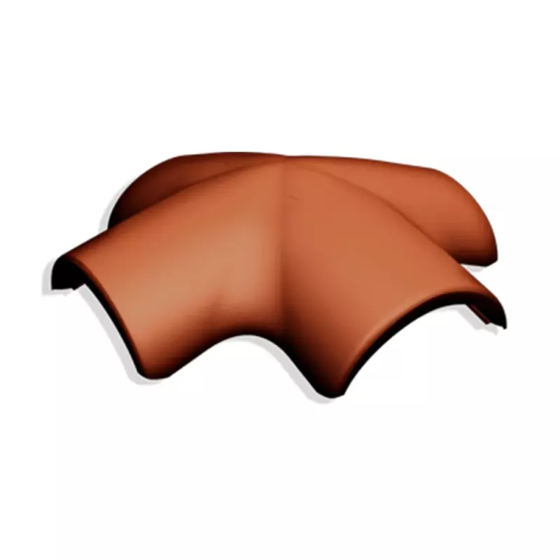 Kryssnock Lutande Rak Benders (Terracottaröd - Candor)