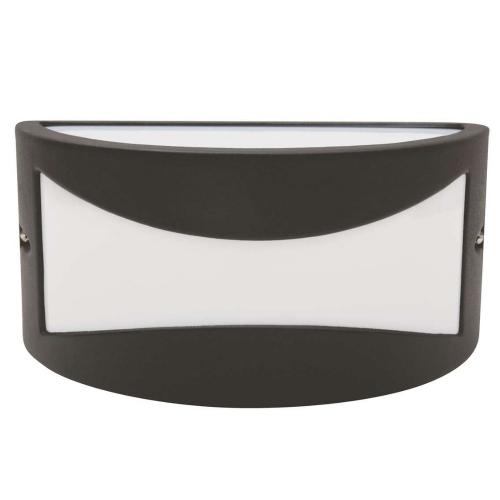 Fasadarmatur Glasgow, Svart, Opal, E27, IP44 , Malmbergs 7717011