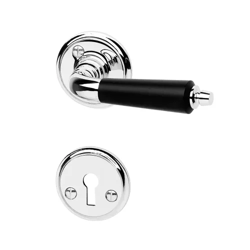 Indvendigt Dørgreb A6782 Krom/Sort, Habo 13706