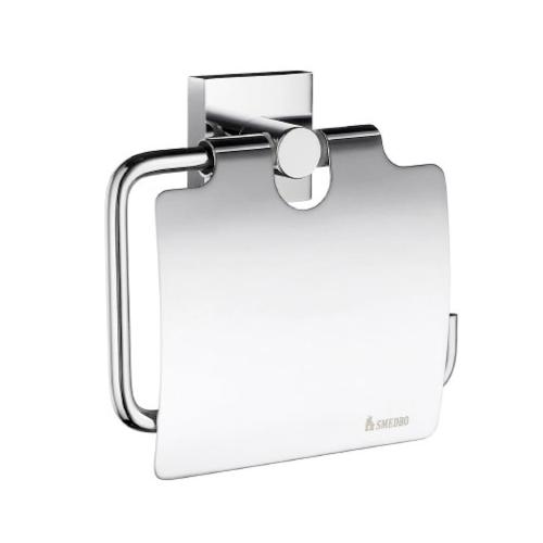 Toiletpapirholder Med Lås House Poleret Krom Smedbo RK3414