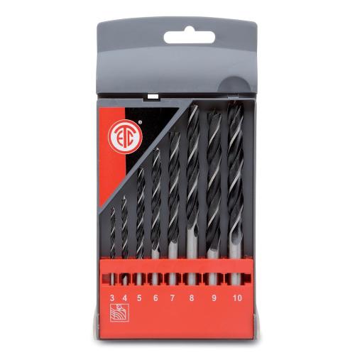 Träborrsats 3-10mm 8 Delar 10st ETC 989619