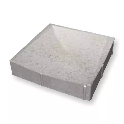 Ränndalsplatta Typ L Hörn Grå 350x350x80/65mm Benders