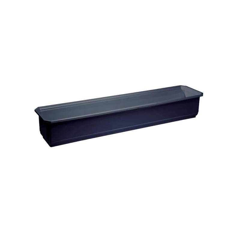 Blomsterkasse Plast, 700mm, Sort, 10stk, Nyby