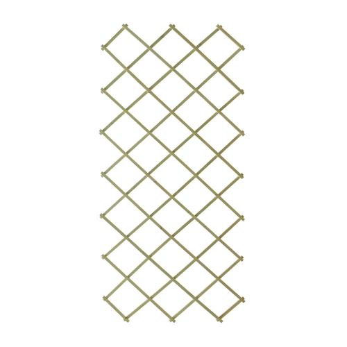 Trellis Wood 100x200cm Lige Hvidbejdset 10stk Nyby