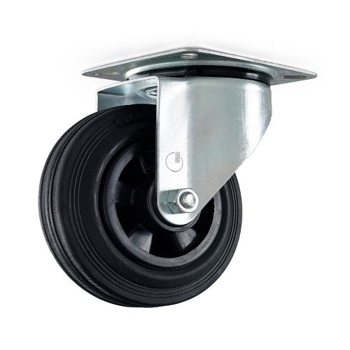 Containerhjul 5816 Med Platta, Elzink, Habo 14064