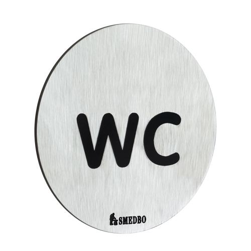 WC-Skilt Xtra Børstet Rustfrit Stål Smedbo FS958