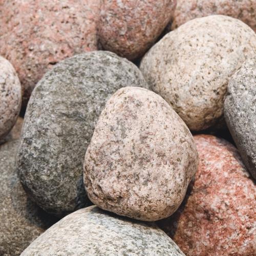 Cobblestone 70-100mm Grey-Red Mottled 800kg, Benders