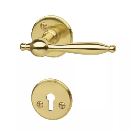 Indvendigt Dørgreb A9685 Poleret Messing, Habo 7162