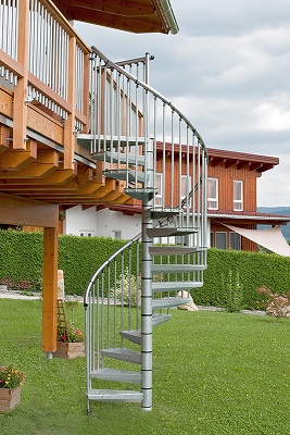 Spiraltrappa, Royal Zink, 1600mm, Byggera