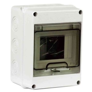 NORMKAPSLING 8MODULER IP65 LJUSGRÅ