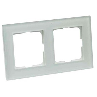 Elko Plus Option Ram 2Fack Glas Vit