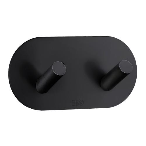 Dubbelkrok Självhäftande Svart Beslagsboden BB1091