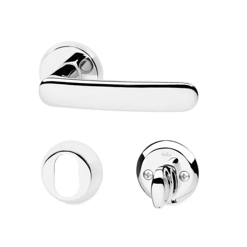 Udvendigt Dørgreb A2560-40-16, Cylinderknopsæt, Krom, Habo 14833