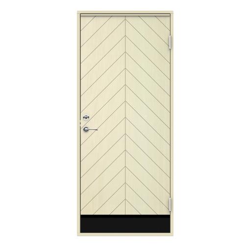 Warm Storage Door Swedoor Clever-Line Trysil With Kick Plate Birch