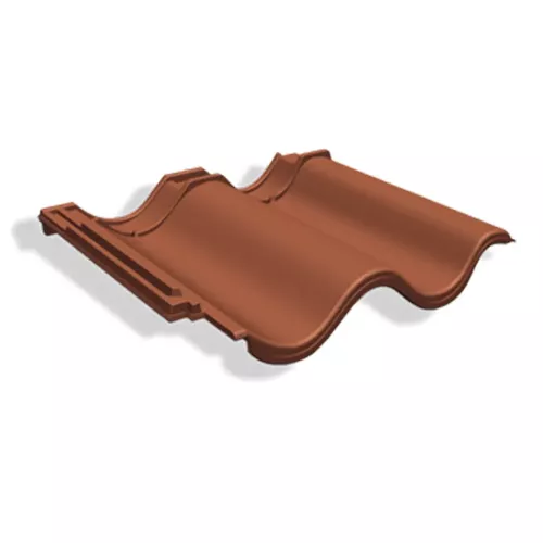 Takpanna Tvilling 2-kupig Lertegel Benders