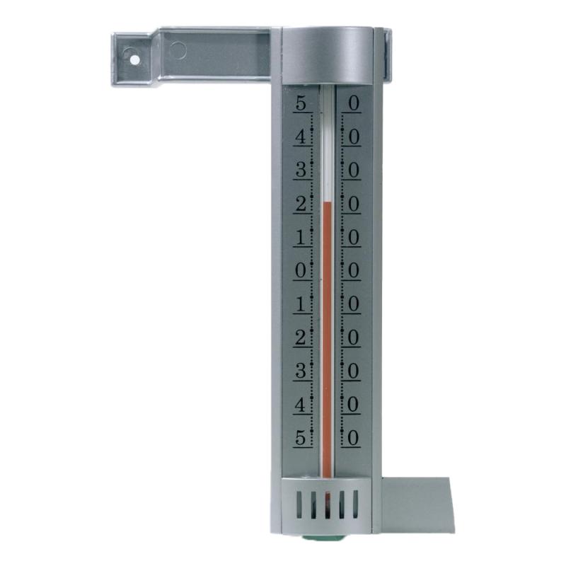 Viking 306 Udendørstermometer Sølv – Vendbart Vinduestermometer