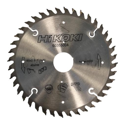 Sågklingor 165x2mm 40Tänder 30mm Hål Hikoki 60355004