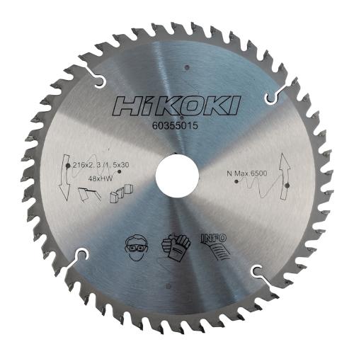 Sågklingor 216x2,3mm 48Tänder 30mm Hål Hikoki 60355015