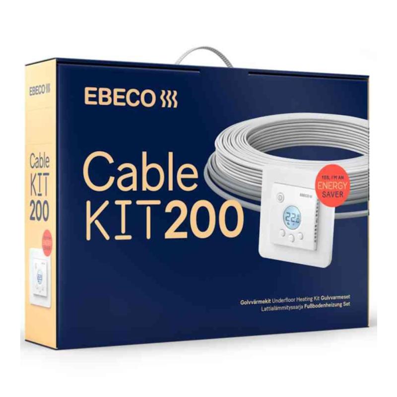 Gulvvarme Ebeco Kabelsæt 200 150W 230V