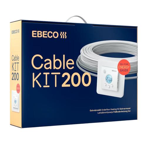 Golvvärme Ebeco Cable Kit 200 400W 230V 37m